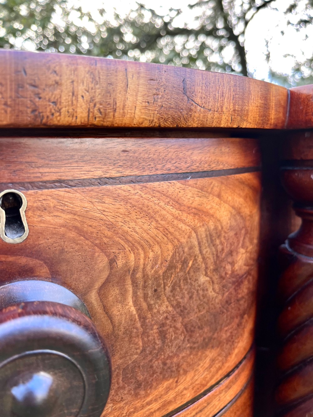 Scottish mahogany sideboard server View II