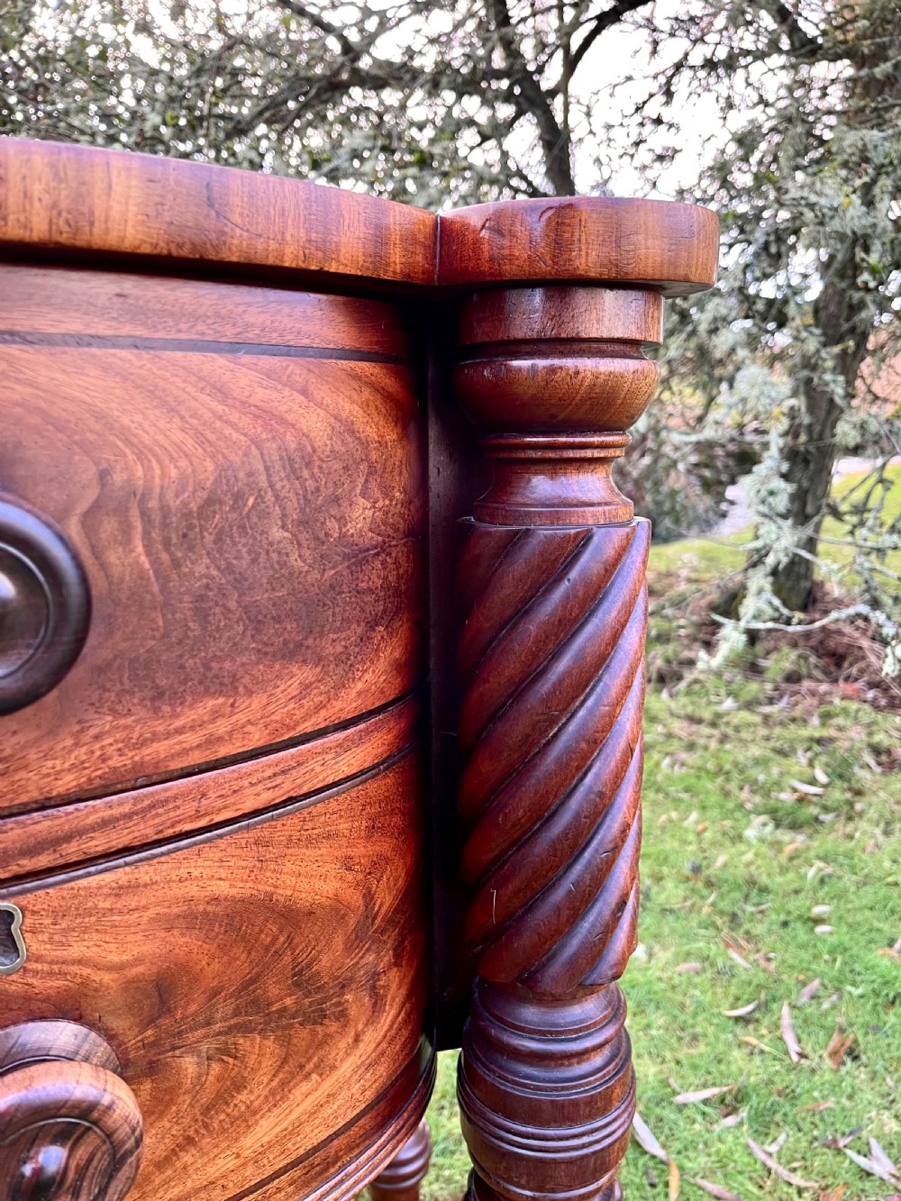 Scottish mahogany sideboard server View III