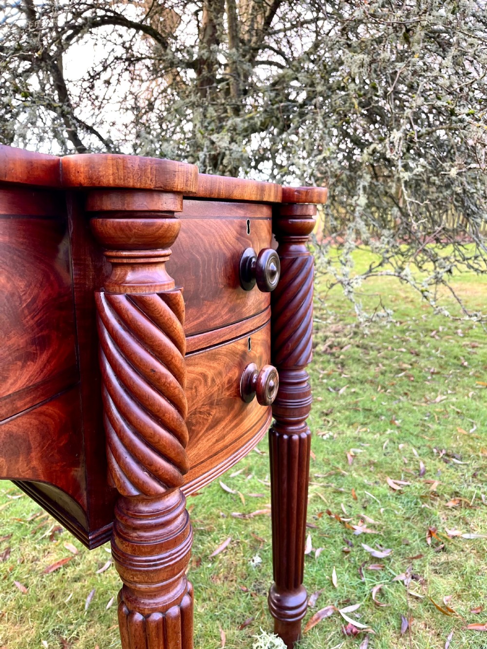 Scottish mahogany sideboard server View V