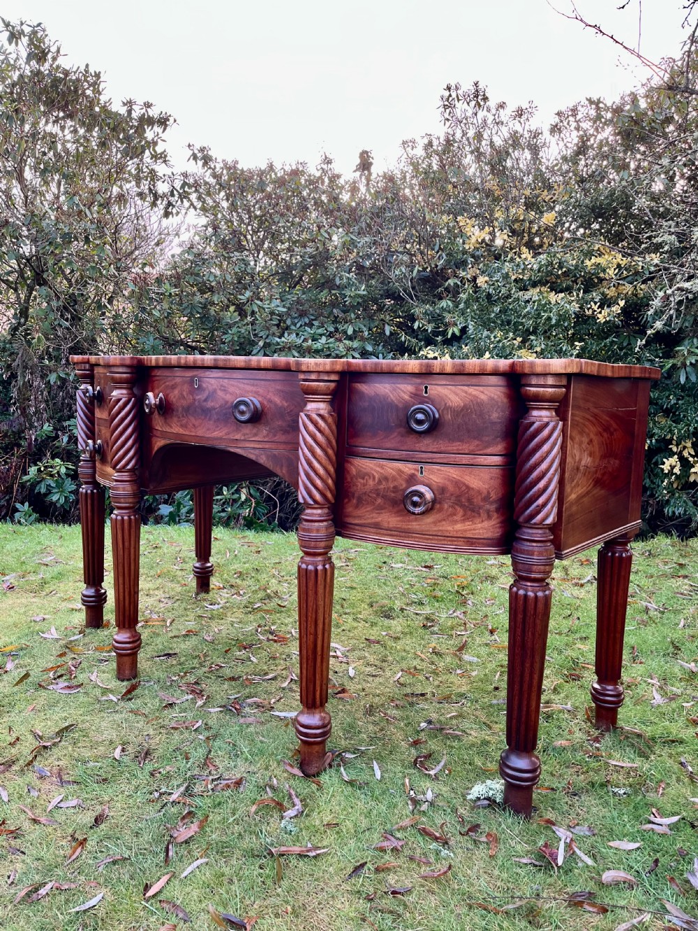 Scottish mahogany sideboard server View IX