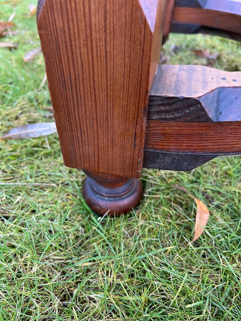 Slate topped pine console table  View VIII