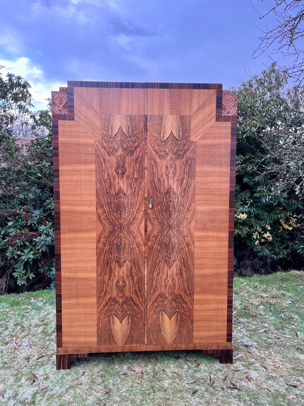 Art deco two door wardrobe 