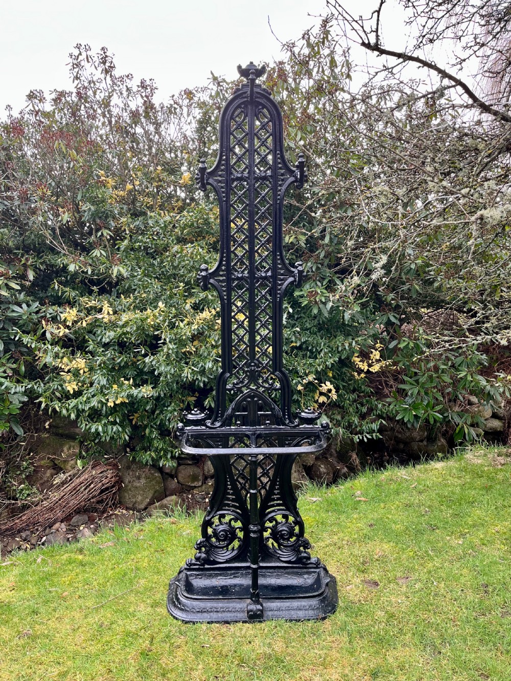 Scottish cast iron stick coat stand