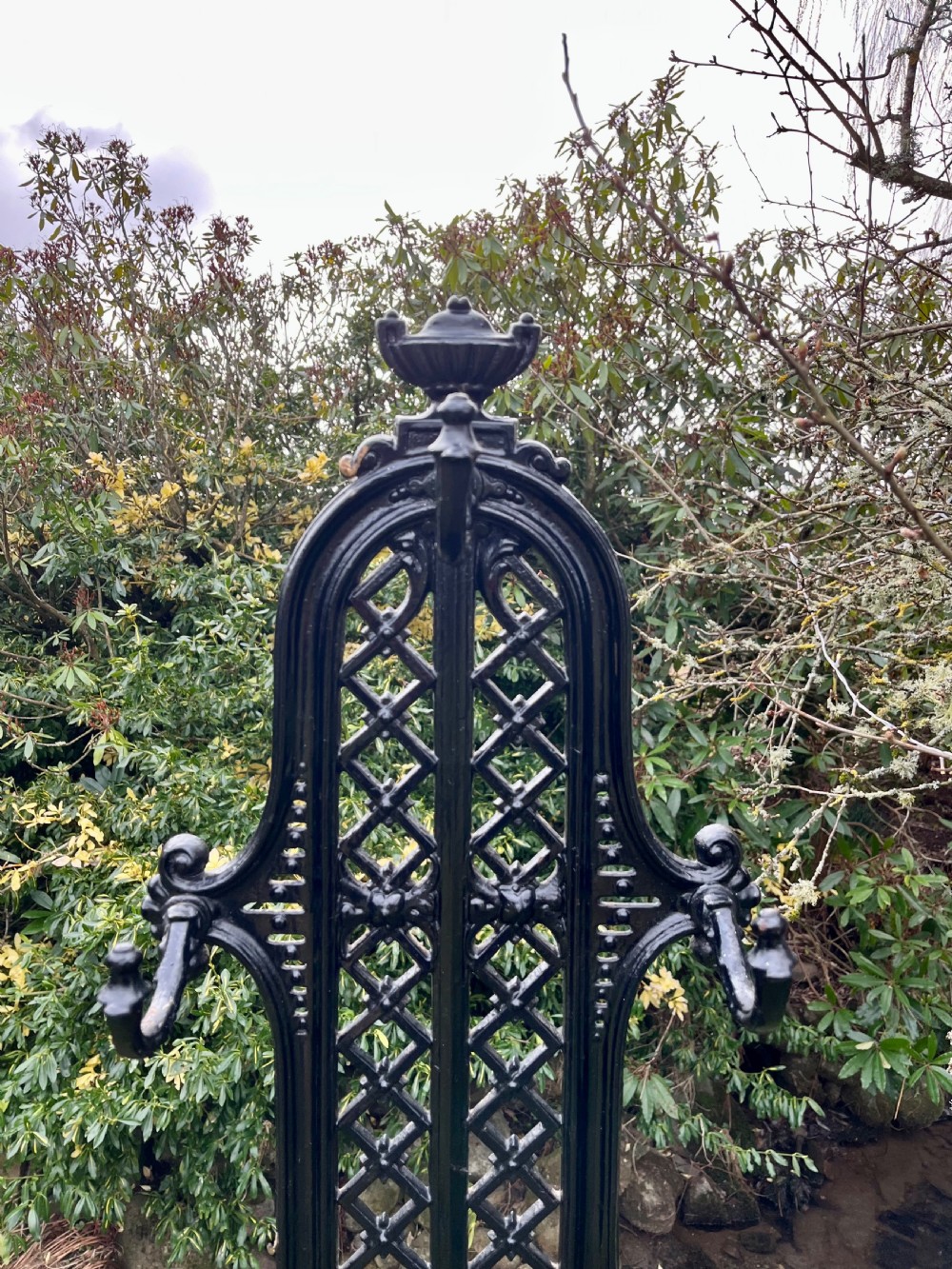 Scottish cast iron stick coat stand View II