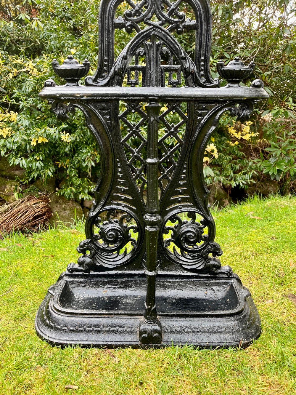 Scottish cast iron stick coat stand View V