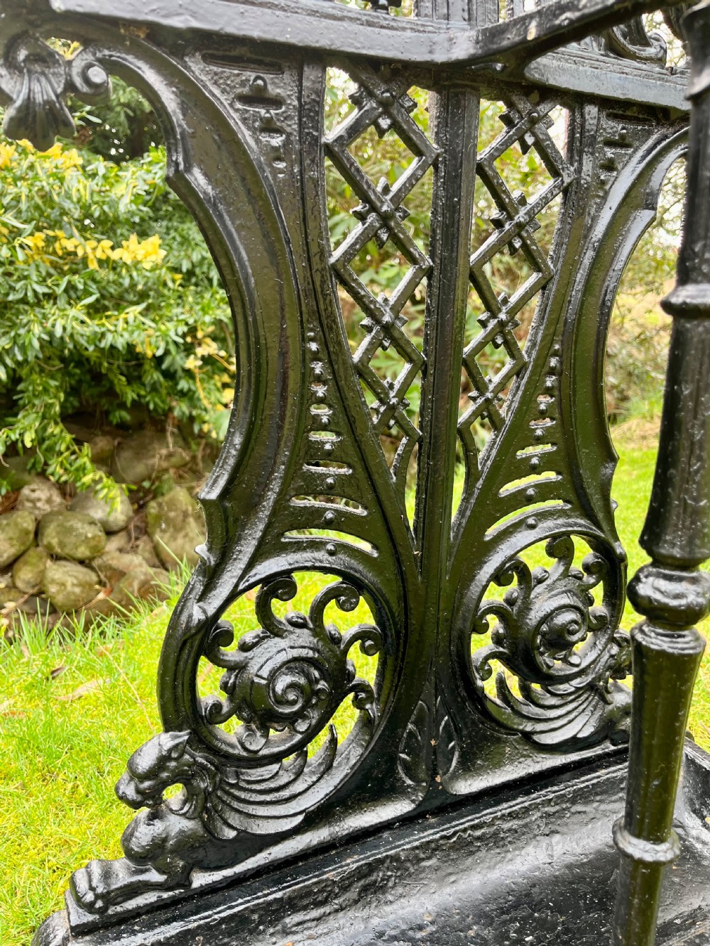 Scottish cast iron stick coat stand View XI