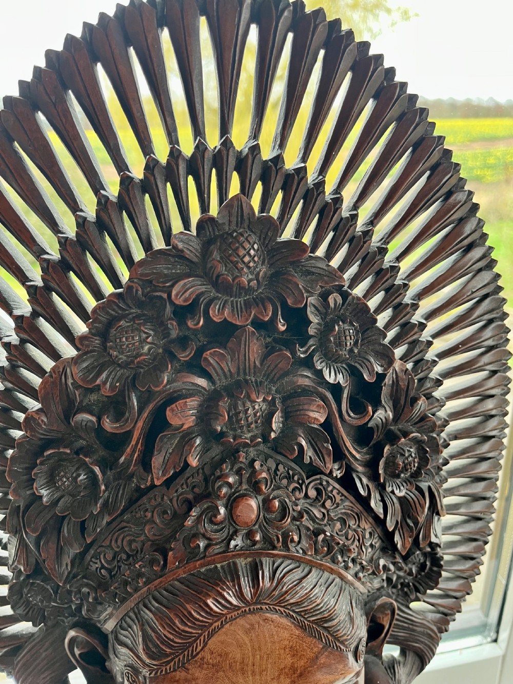 Finely carved Balinese bust View II