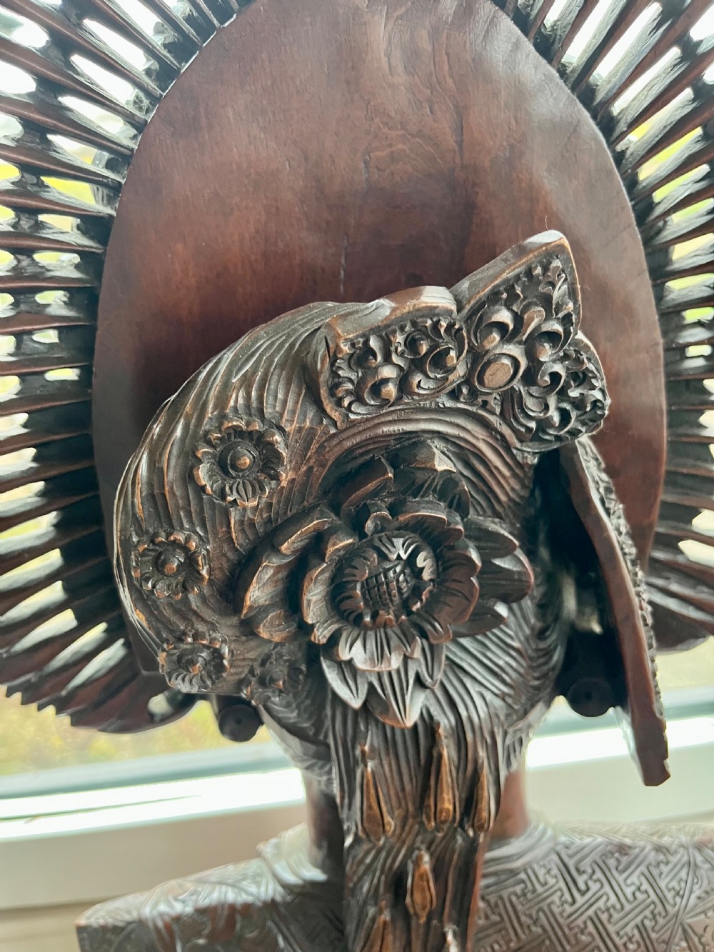 Finely carved Balinese bust View VII