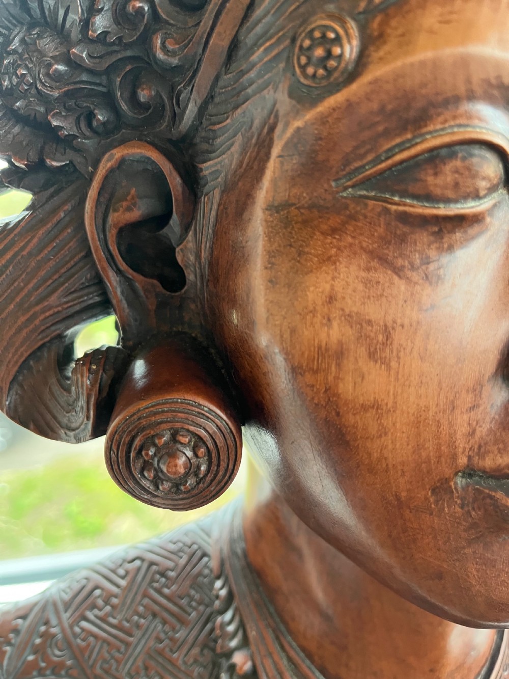 Finely carved Balinese bust View X