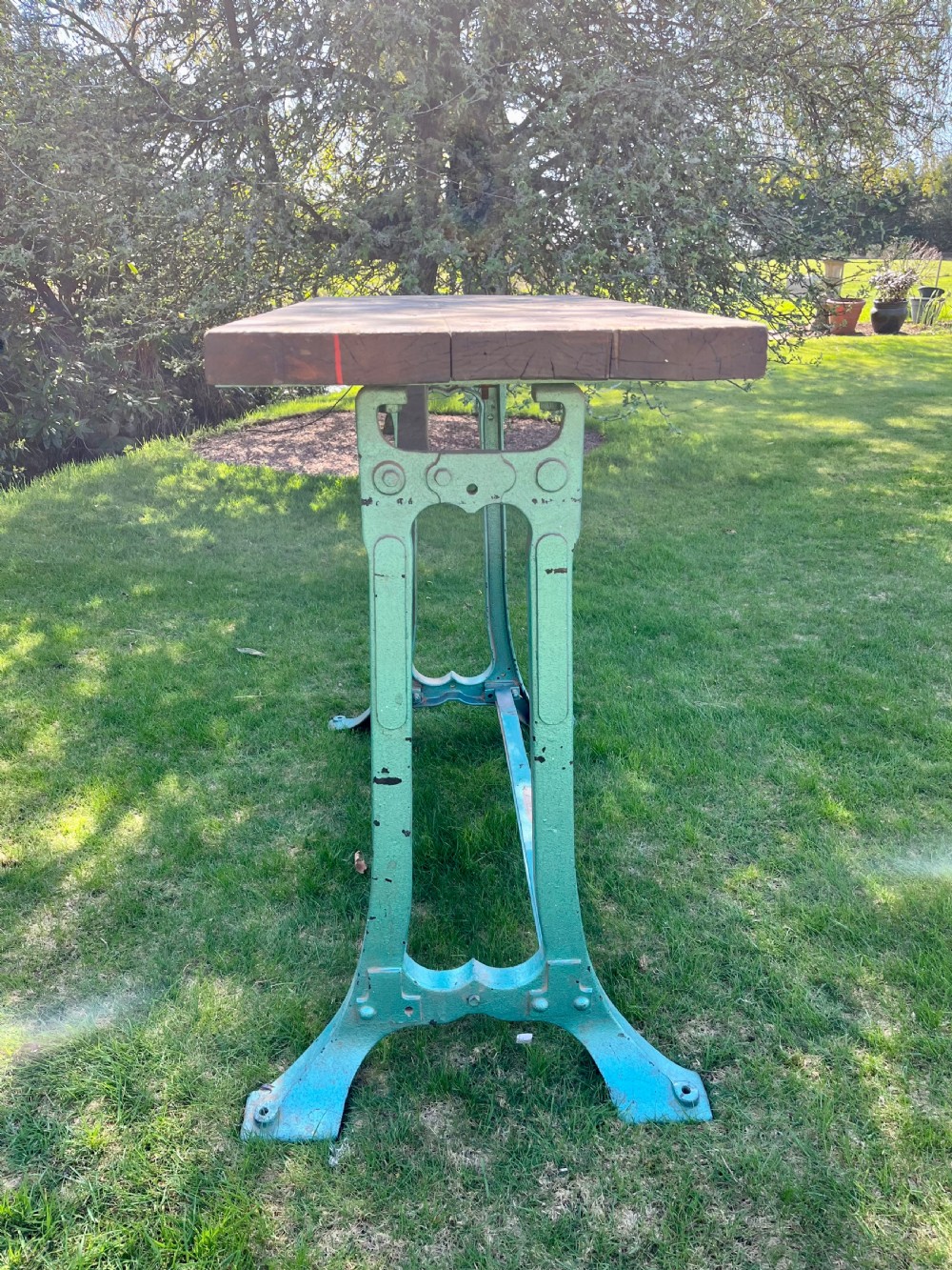 Industrial cast iron table  View II