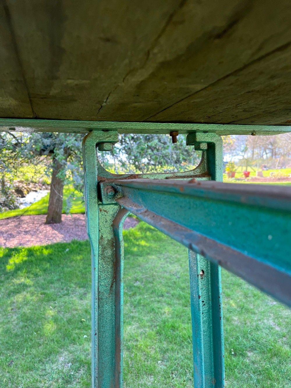 Industrial cast iron table  View XI