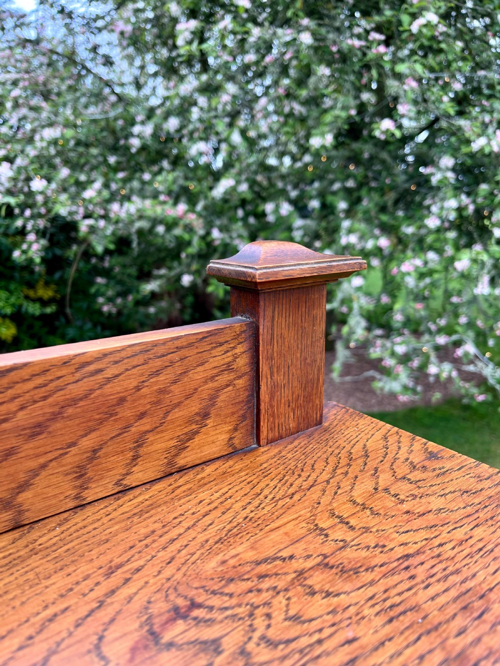 Arts and crafts oak console table View XIV