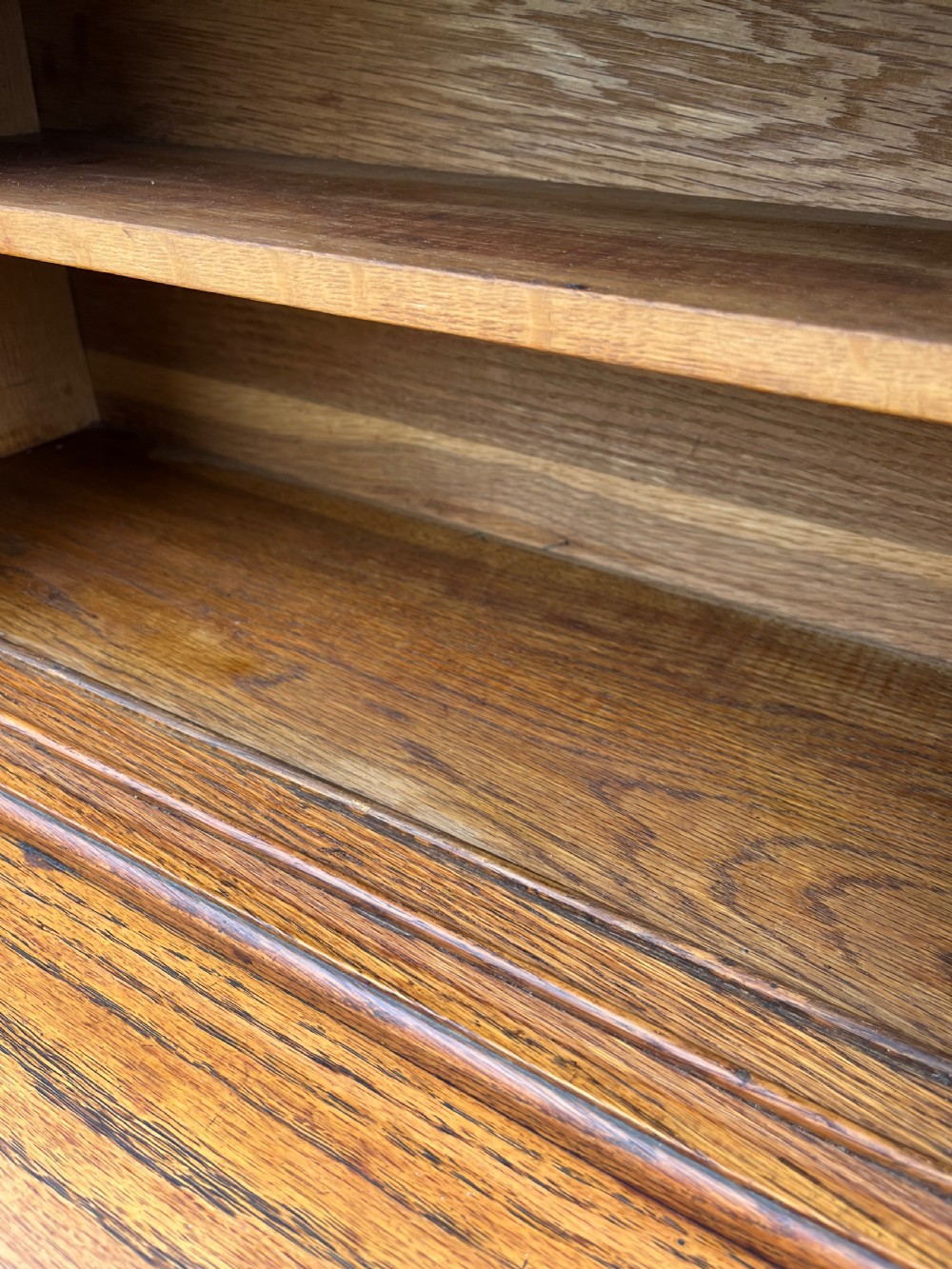 Arts and crafts oak console table View XVII