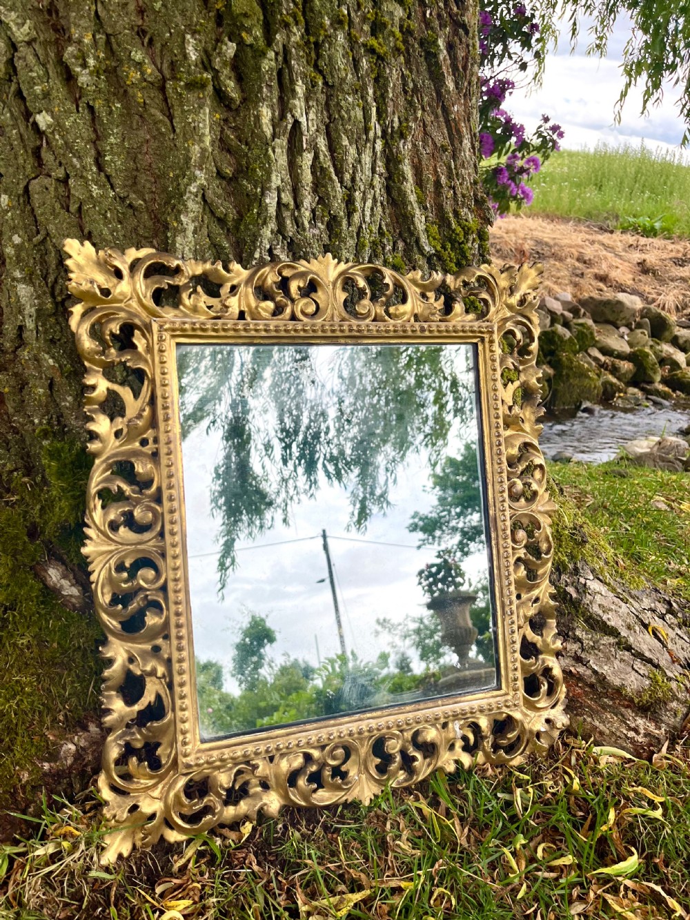 Florentine wall mirror 