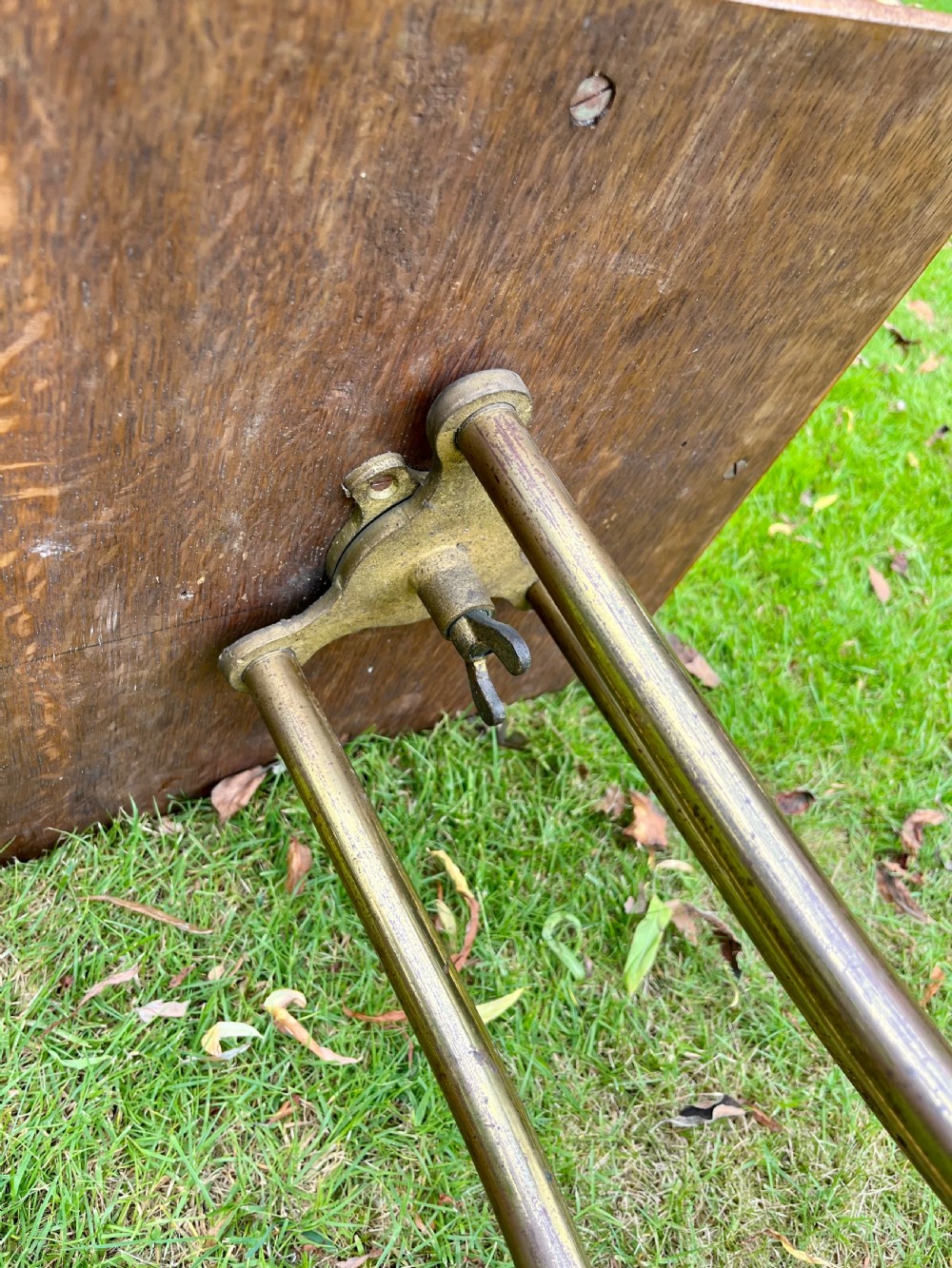 Brass revolving book table View VII