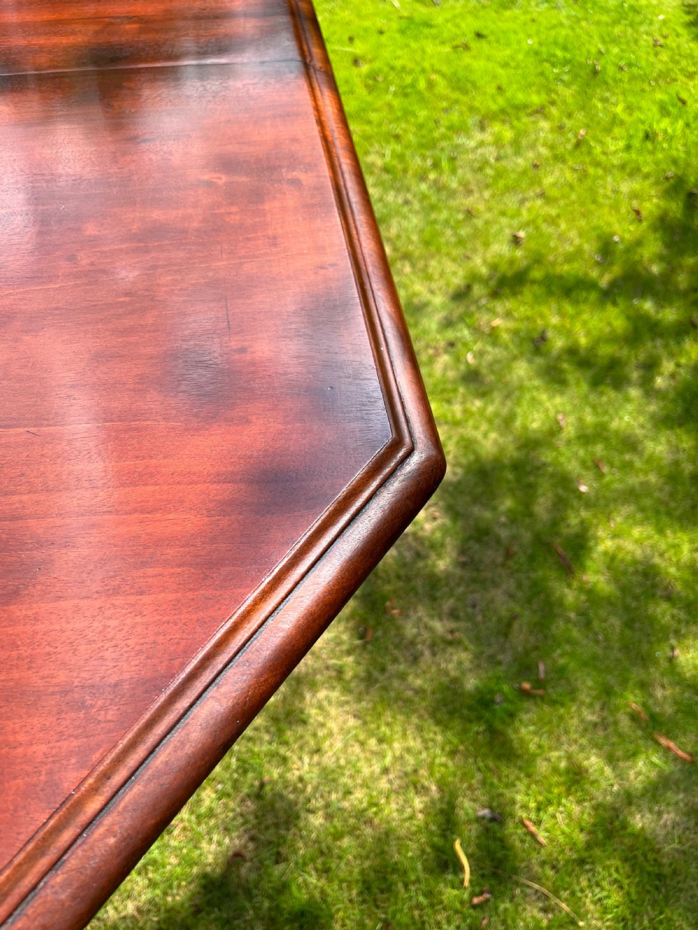 Large octagonal mahogany dining table  View XIV