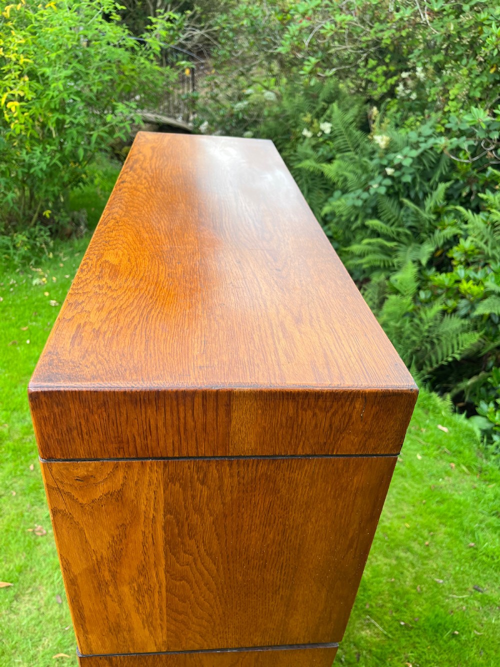Oak sectional stacking bookcase  View II
