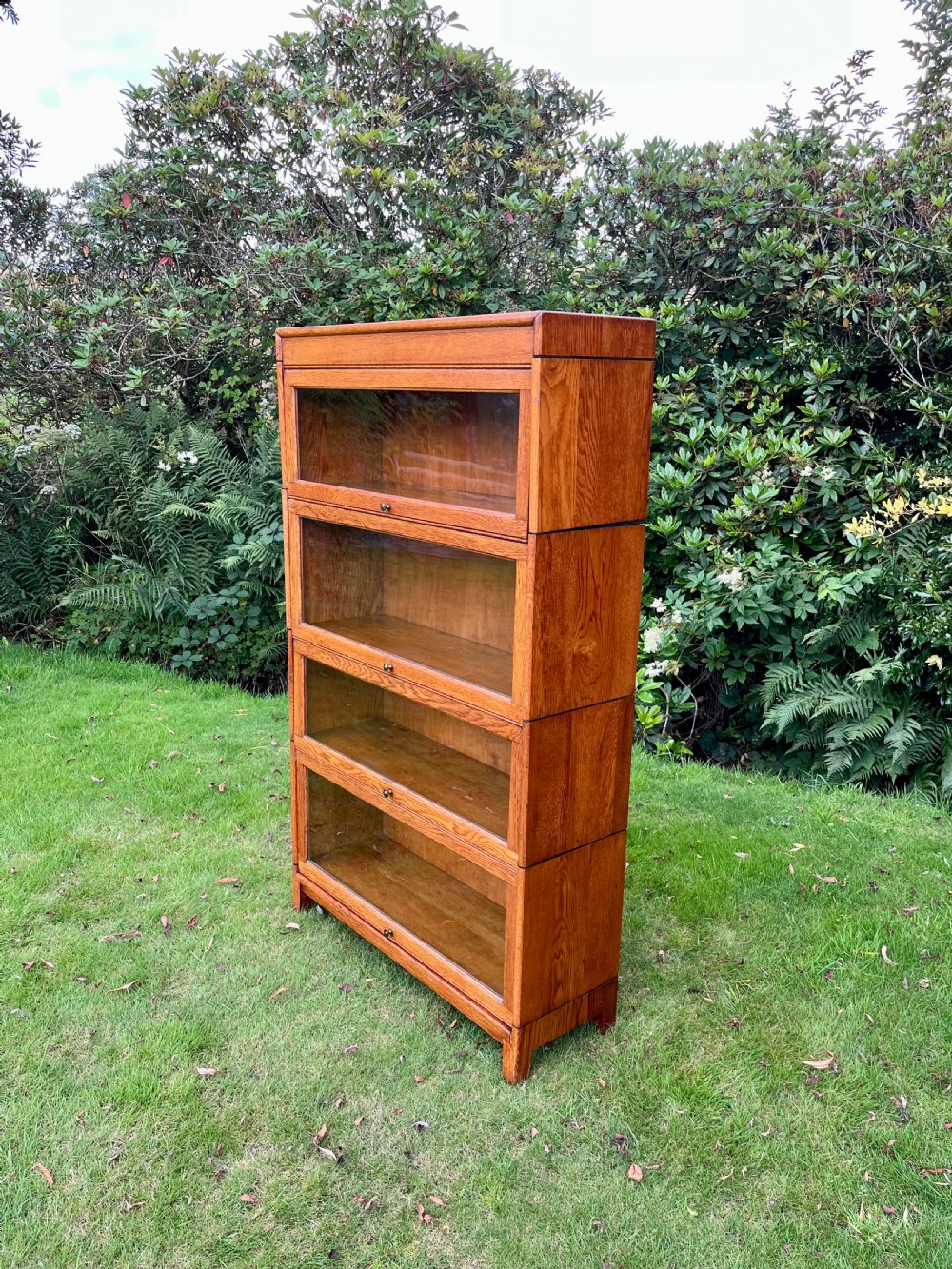 Oak sectional stacking bookcase  View VIII
