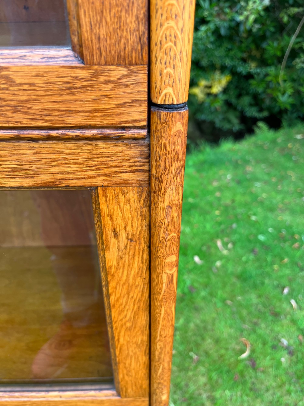 Oak sectional stacking bookcase  View IX