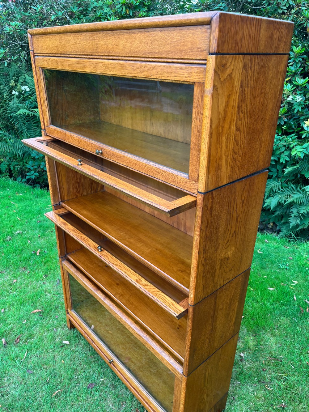 Oak sectional stacking bookcase  View X