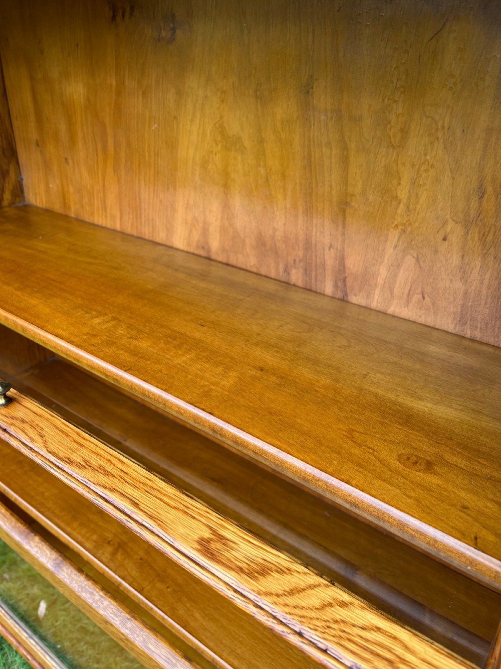 Oak sectional stacking bookcase  View XI