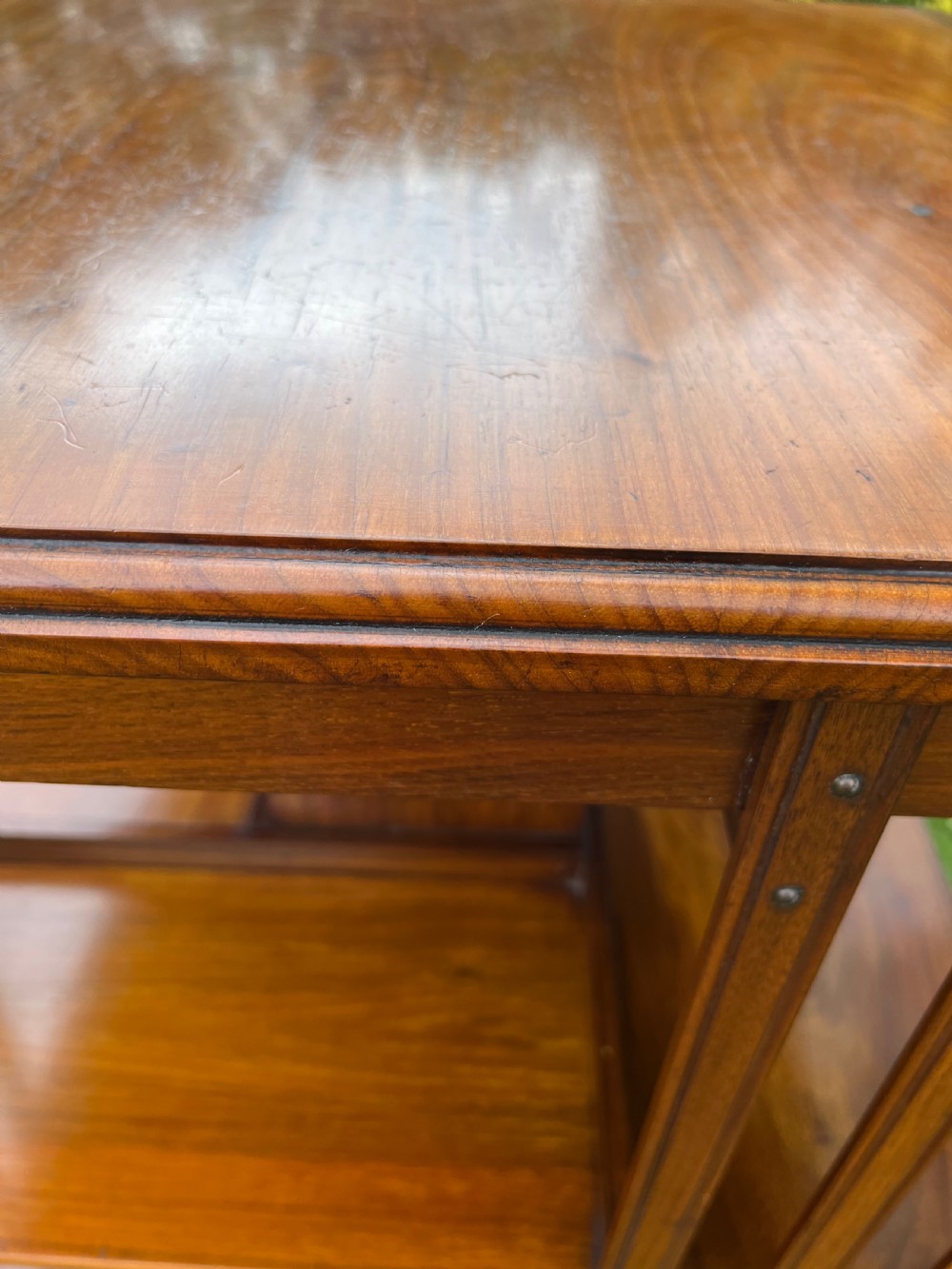 Large walnut revolving bookcase  View V