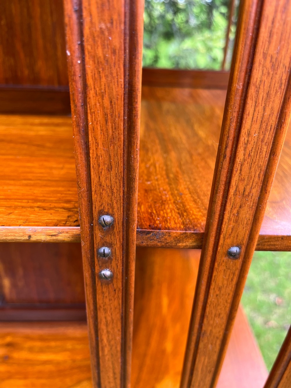 Large walnut revolving bookcase  View VII
