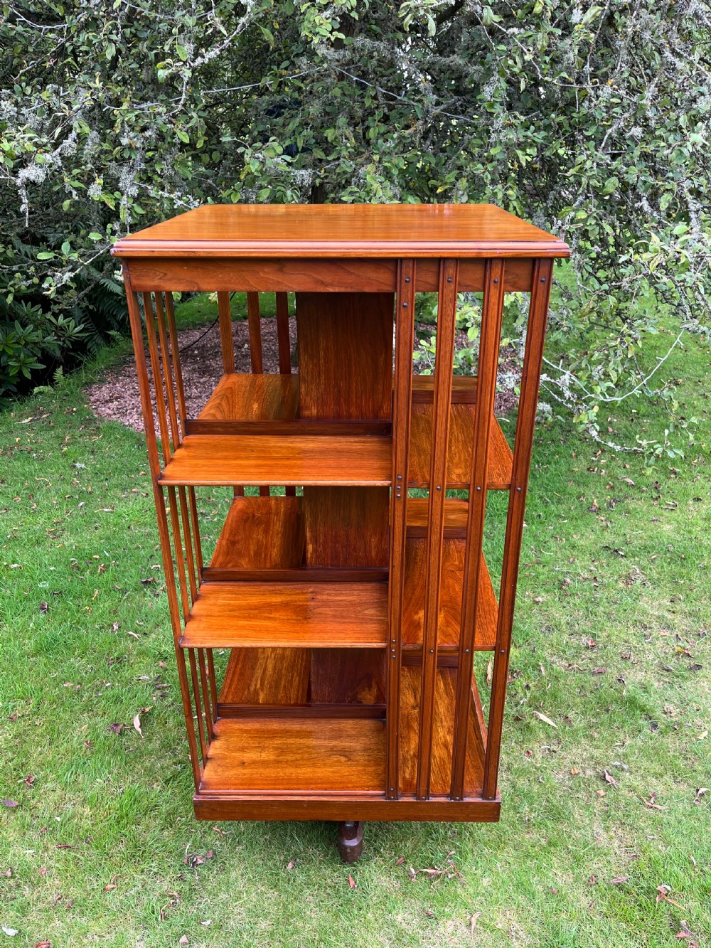 Large walnut revolving bookcase  View VIII