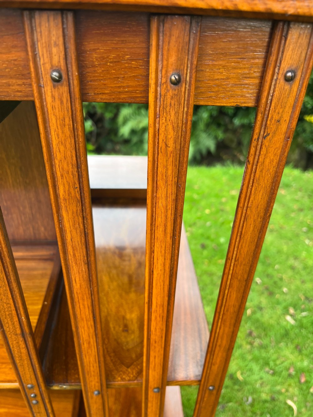 Large walnut revolving bookcase  View IX