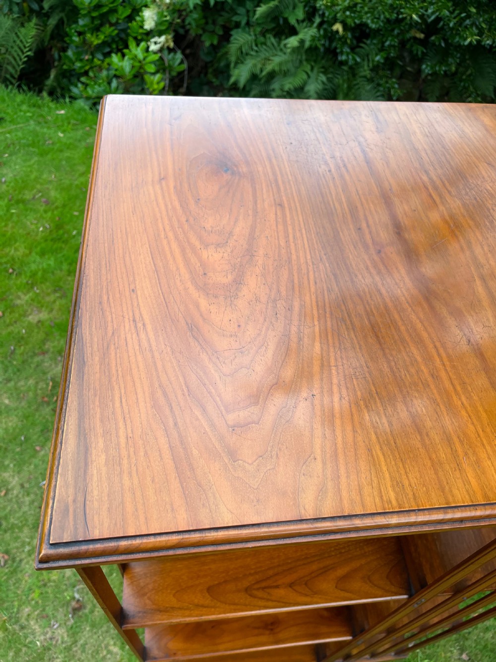 Large walnut revolving bookcase  View X