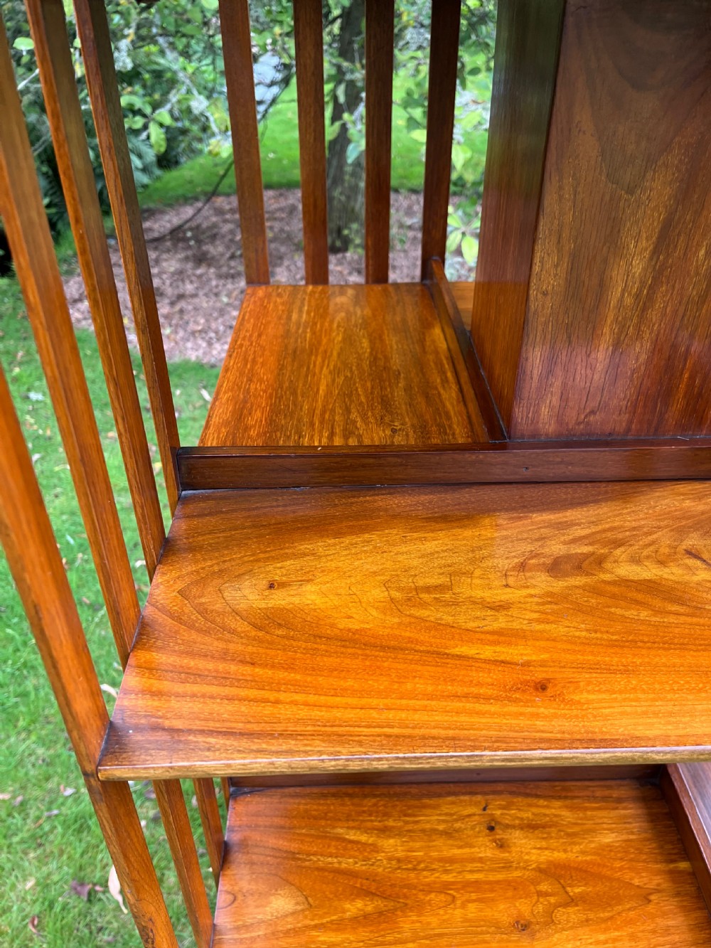 Large walnut revolving bookcase  View XVII