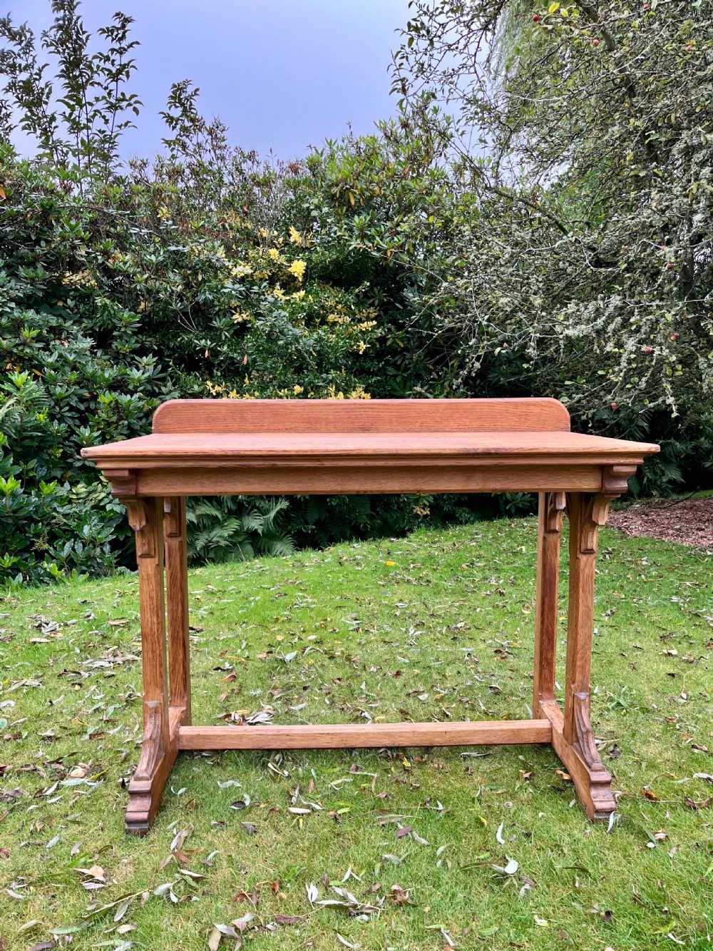 Gothic oak console table  View X