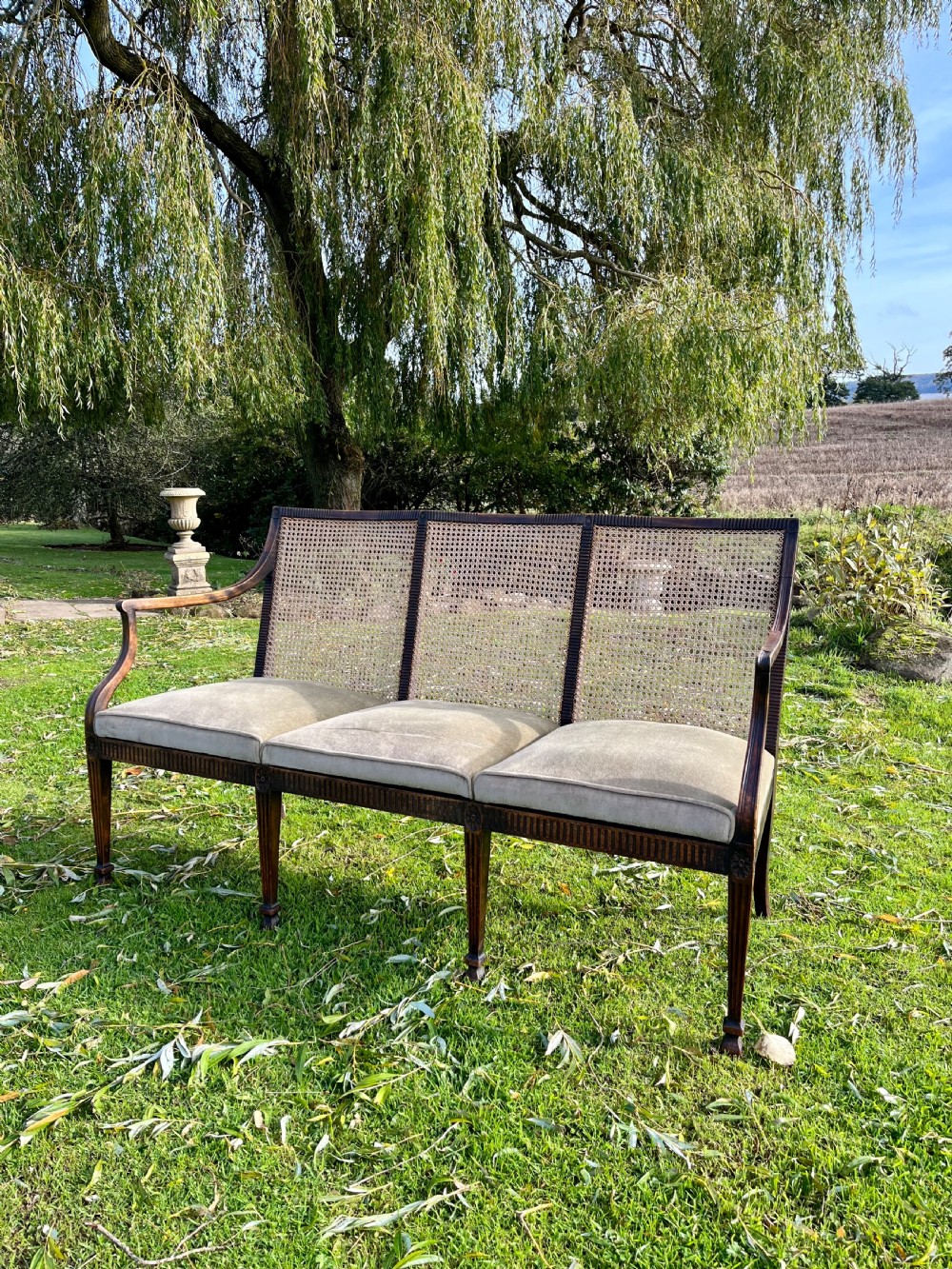 Mahogany settee View II