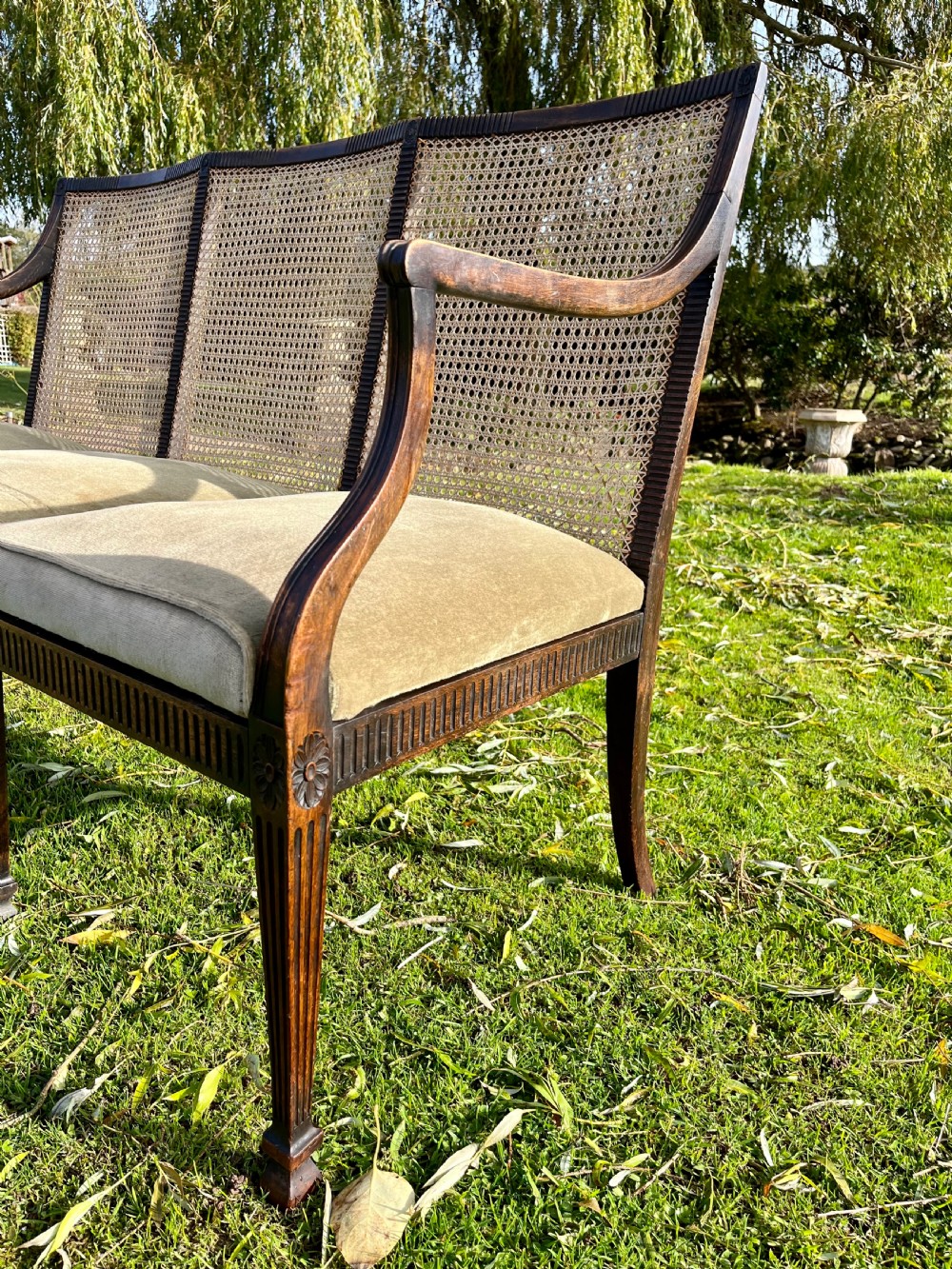 Mahogany settee View III