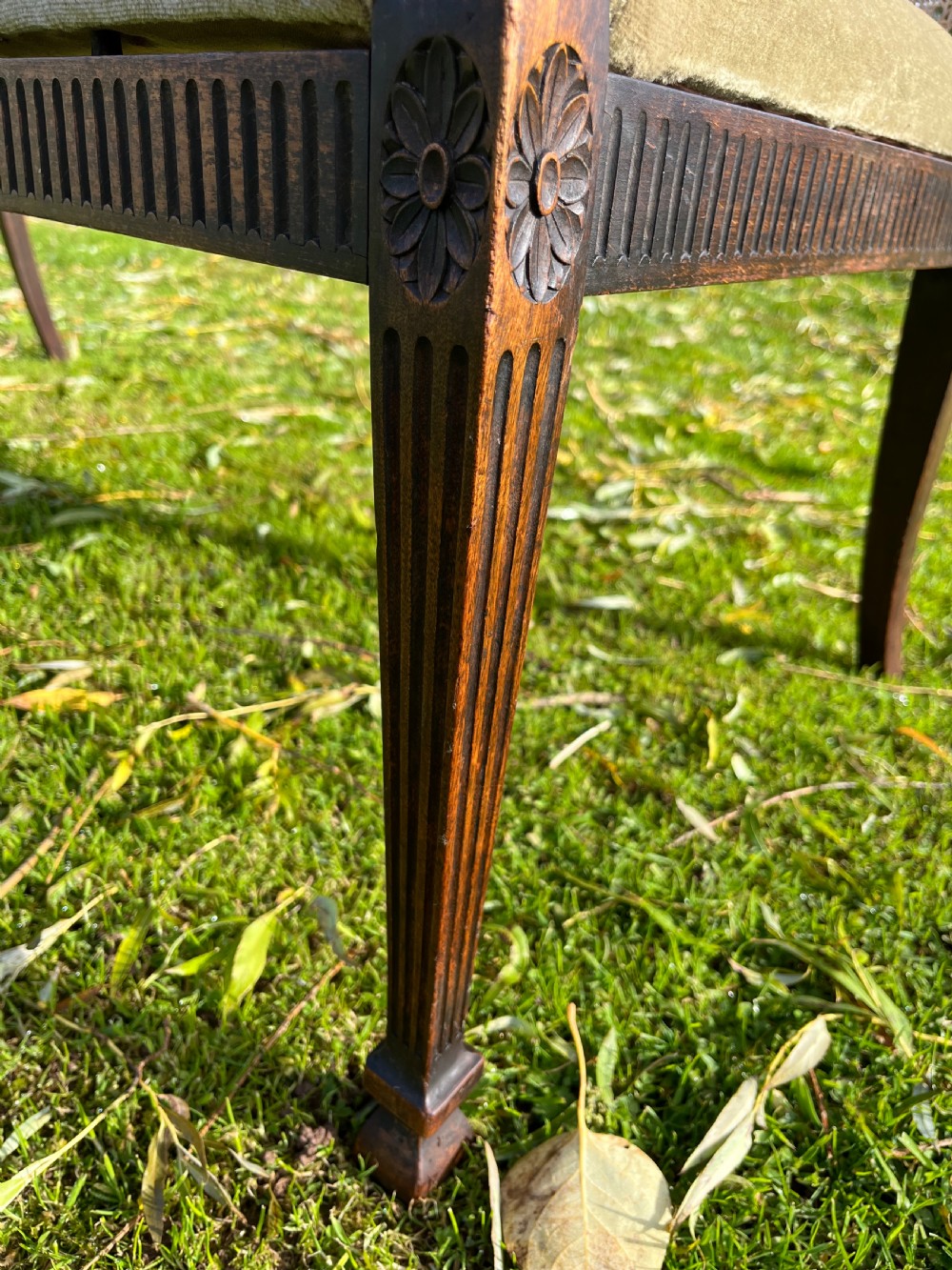 Mahogany settee View V