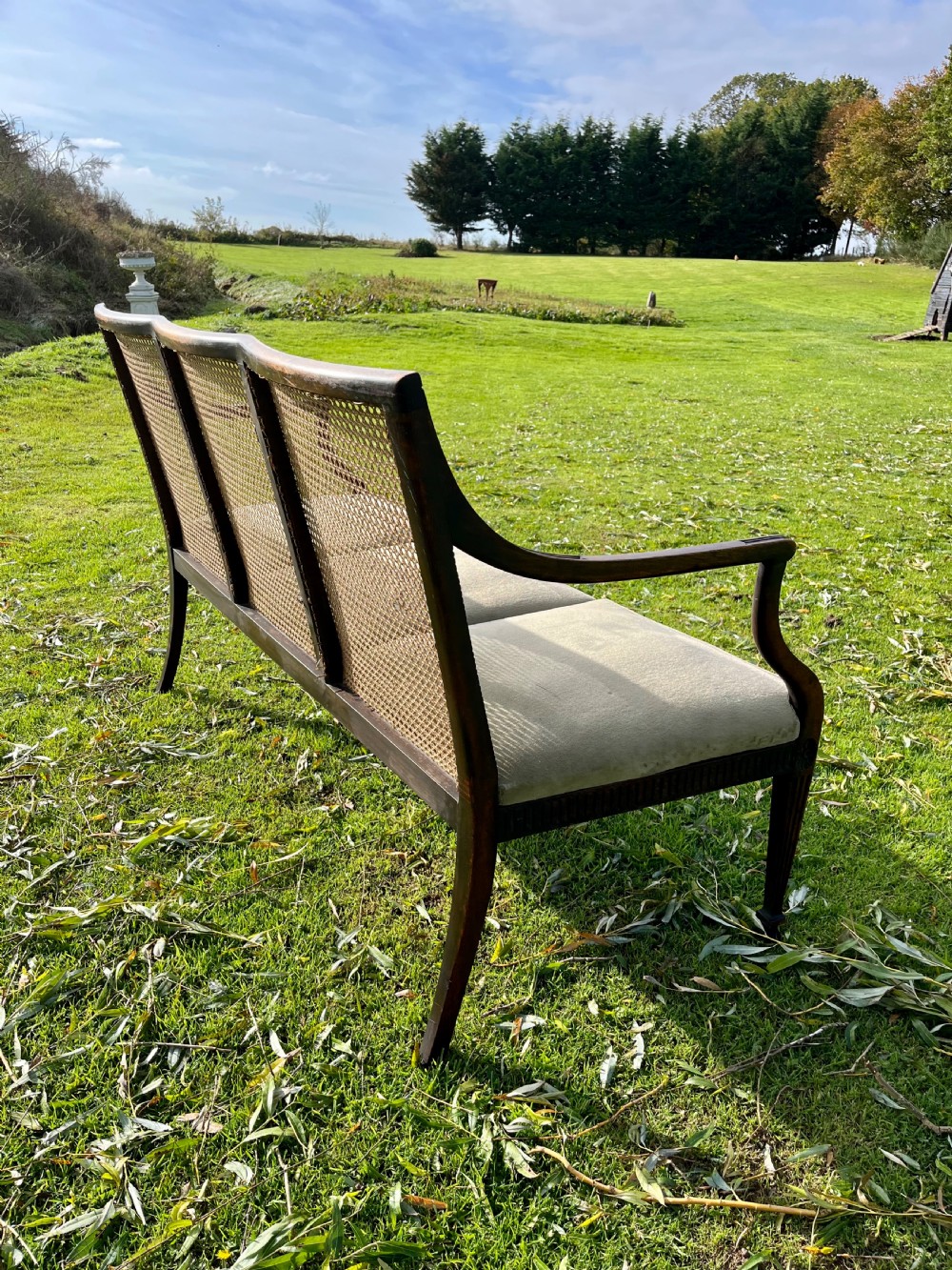Mahogany settee View VII