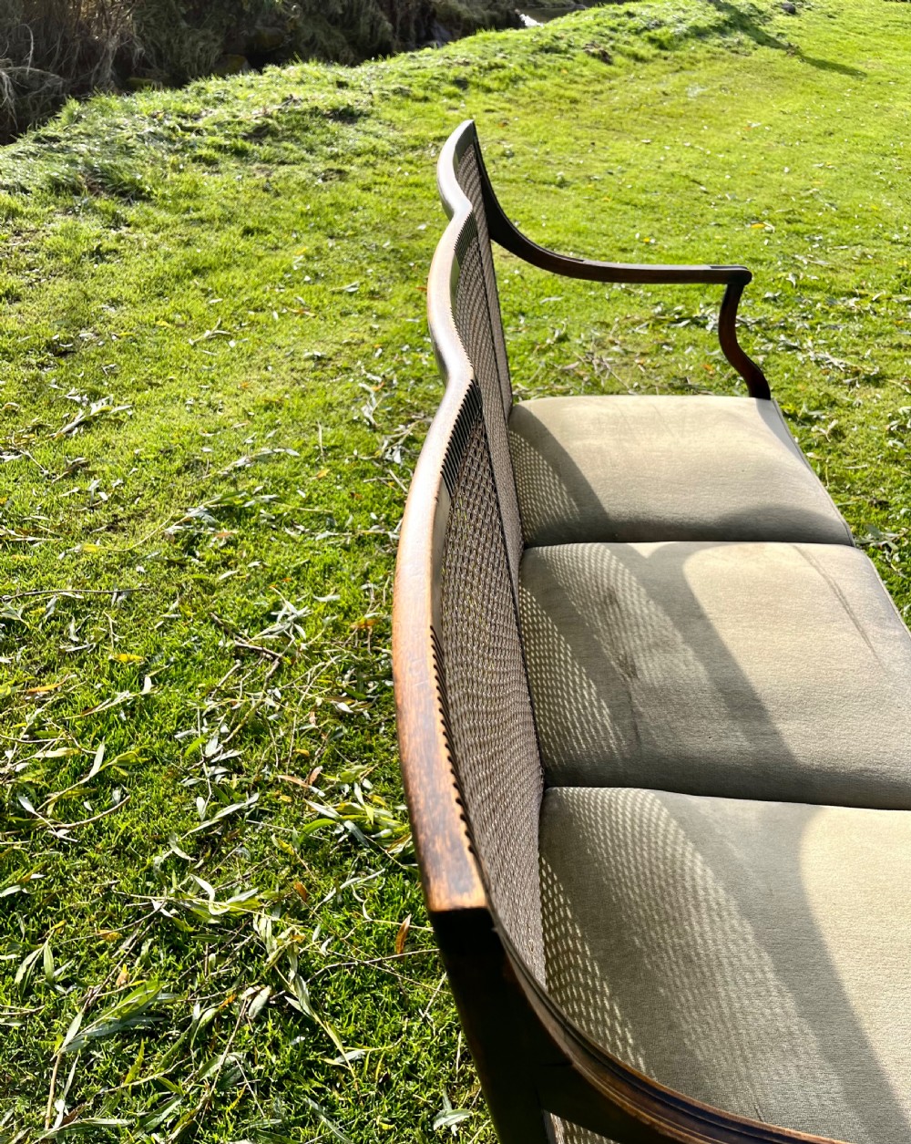 Mahogany settee View VIII