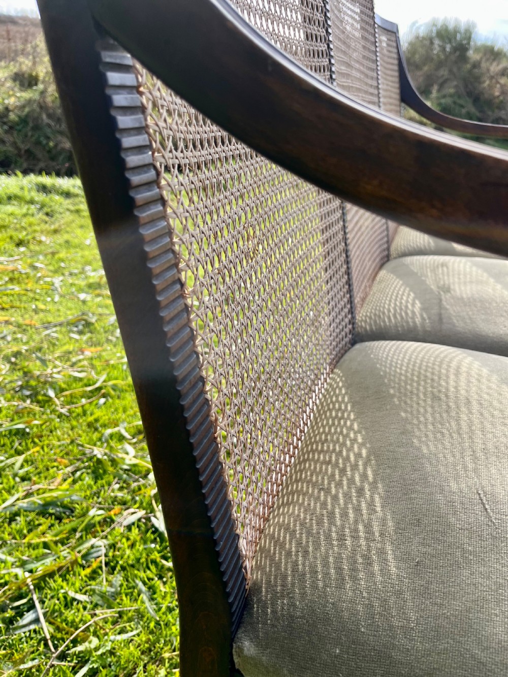 Mahogany settee View IX