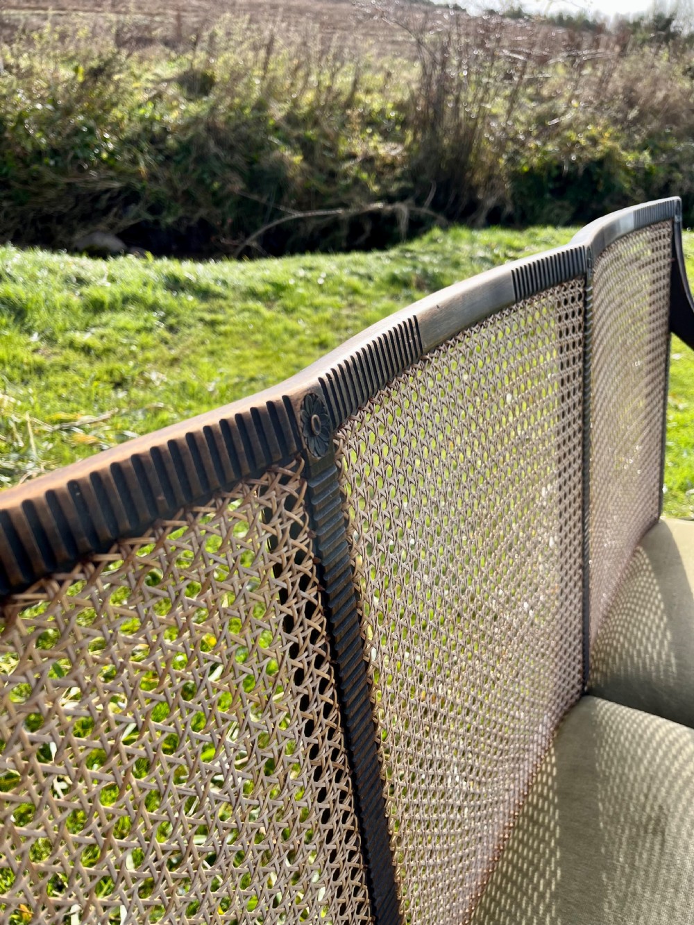 Mahogany settee View X