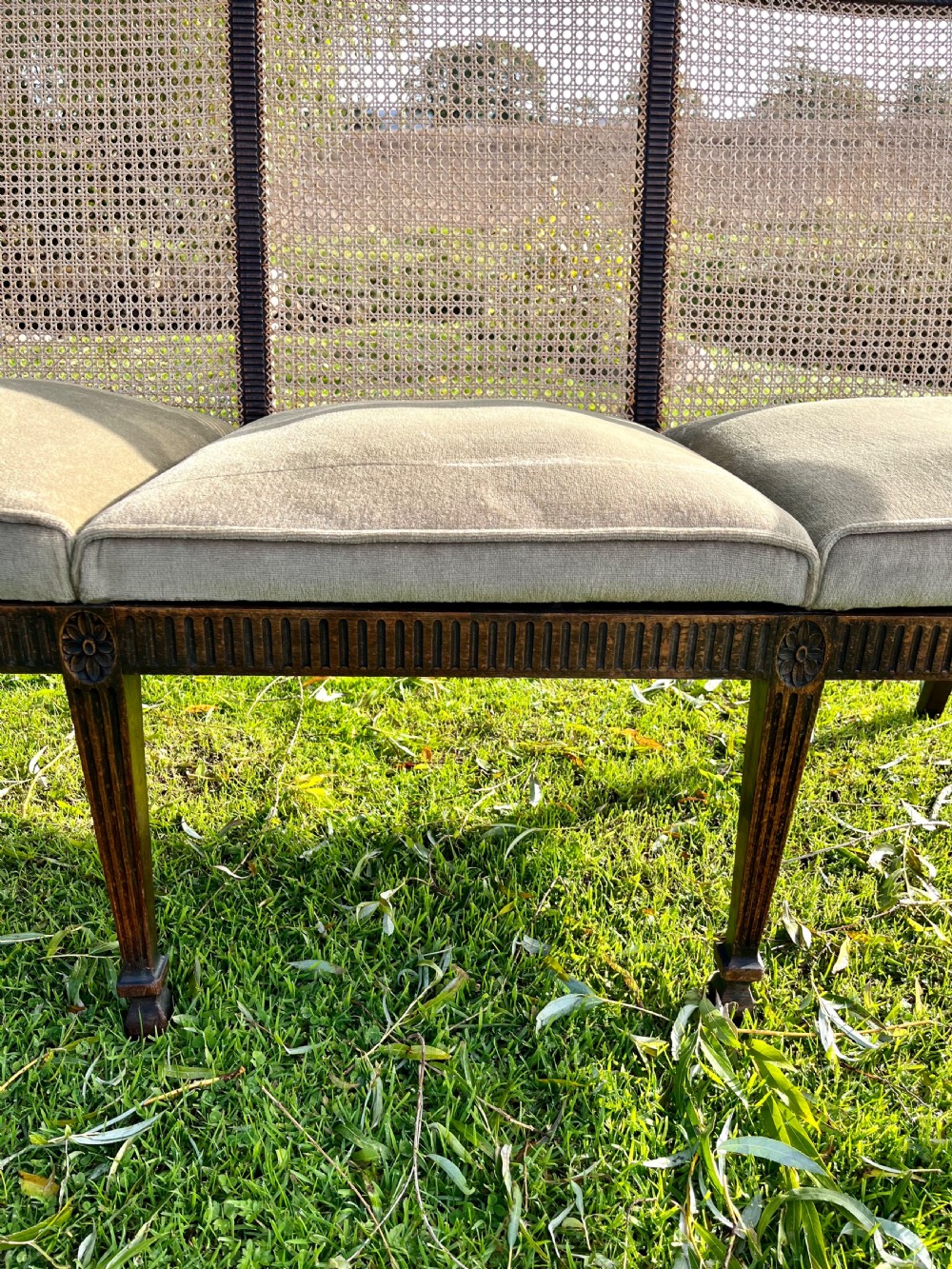 Mahogany settee View XI
