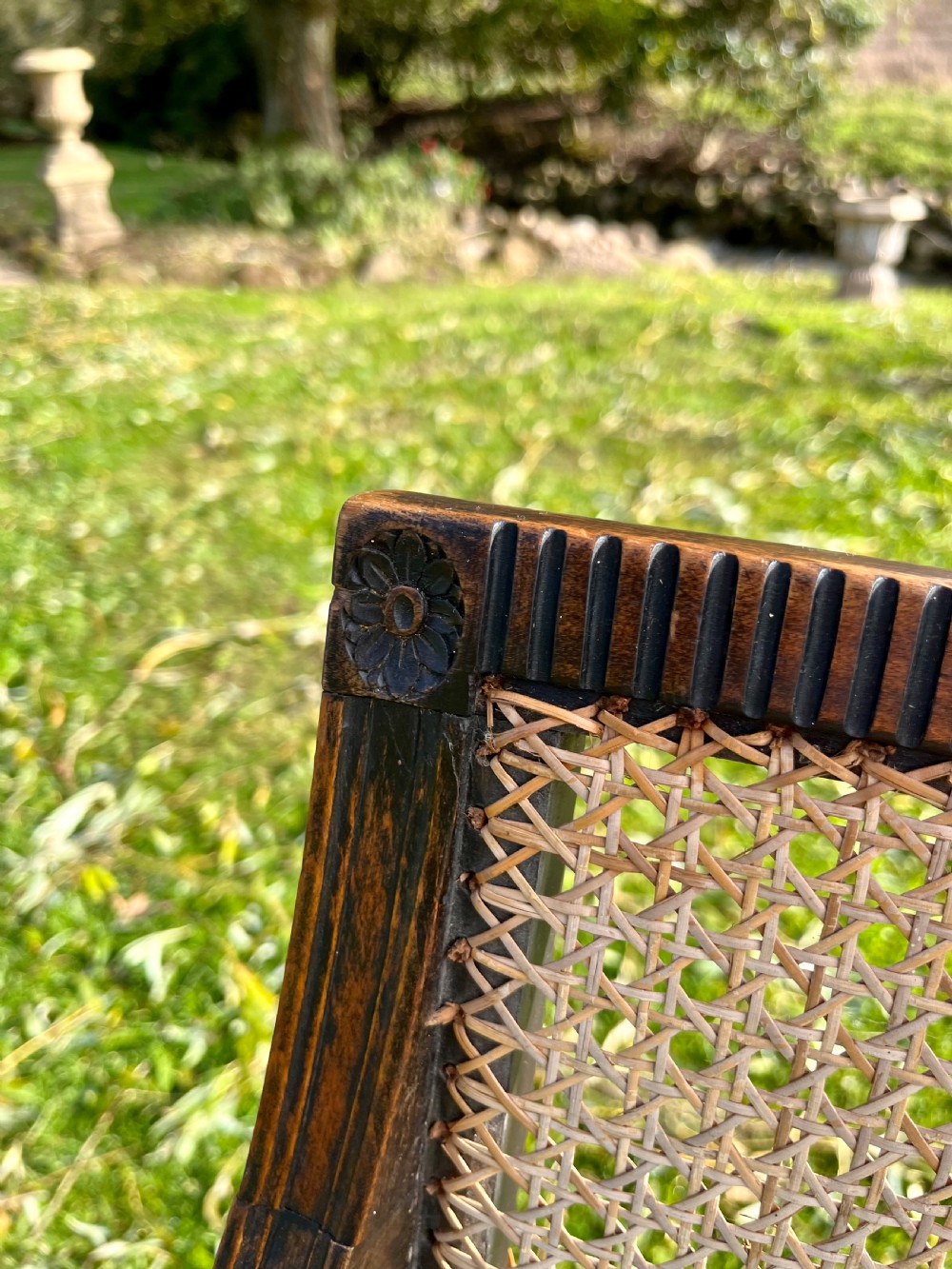 Mahogany settee View XII