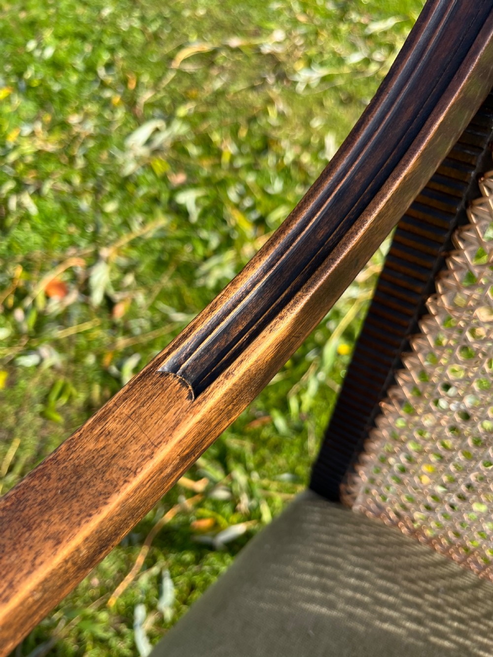Mahogany settee View XIII