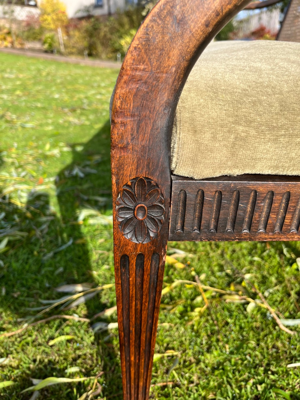 Mahogany settee View XIV