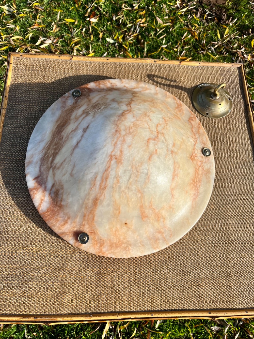 Alabaster pendant light