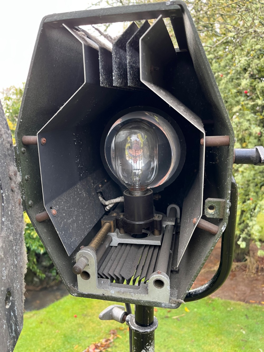 Industrial theatre light on stand View IV