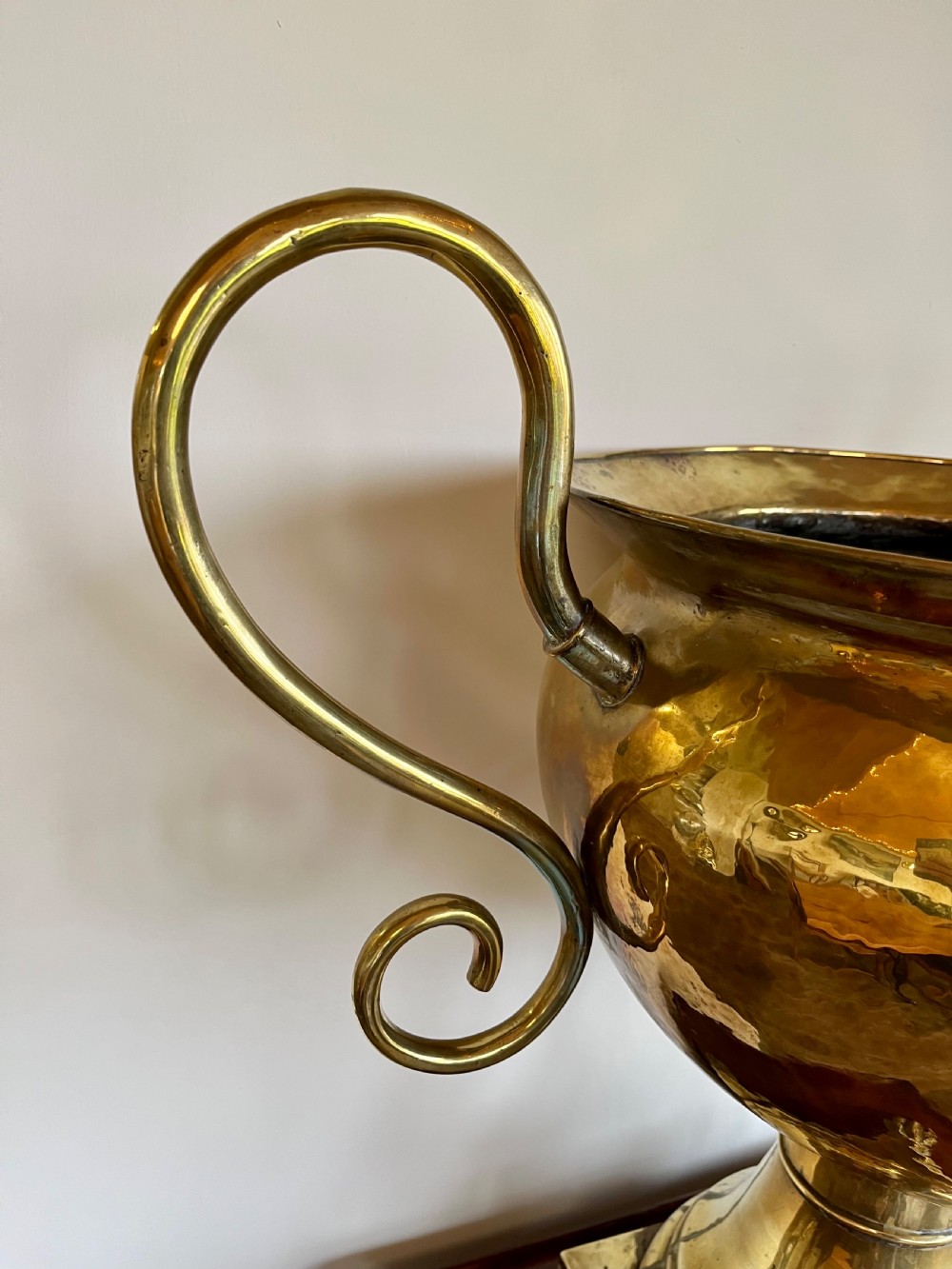 Large brass jardiniere  View V