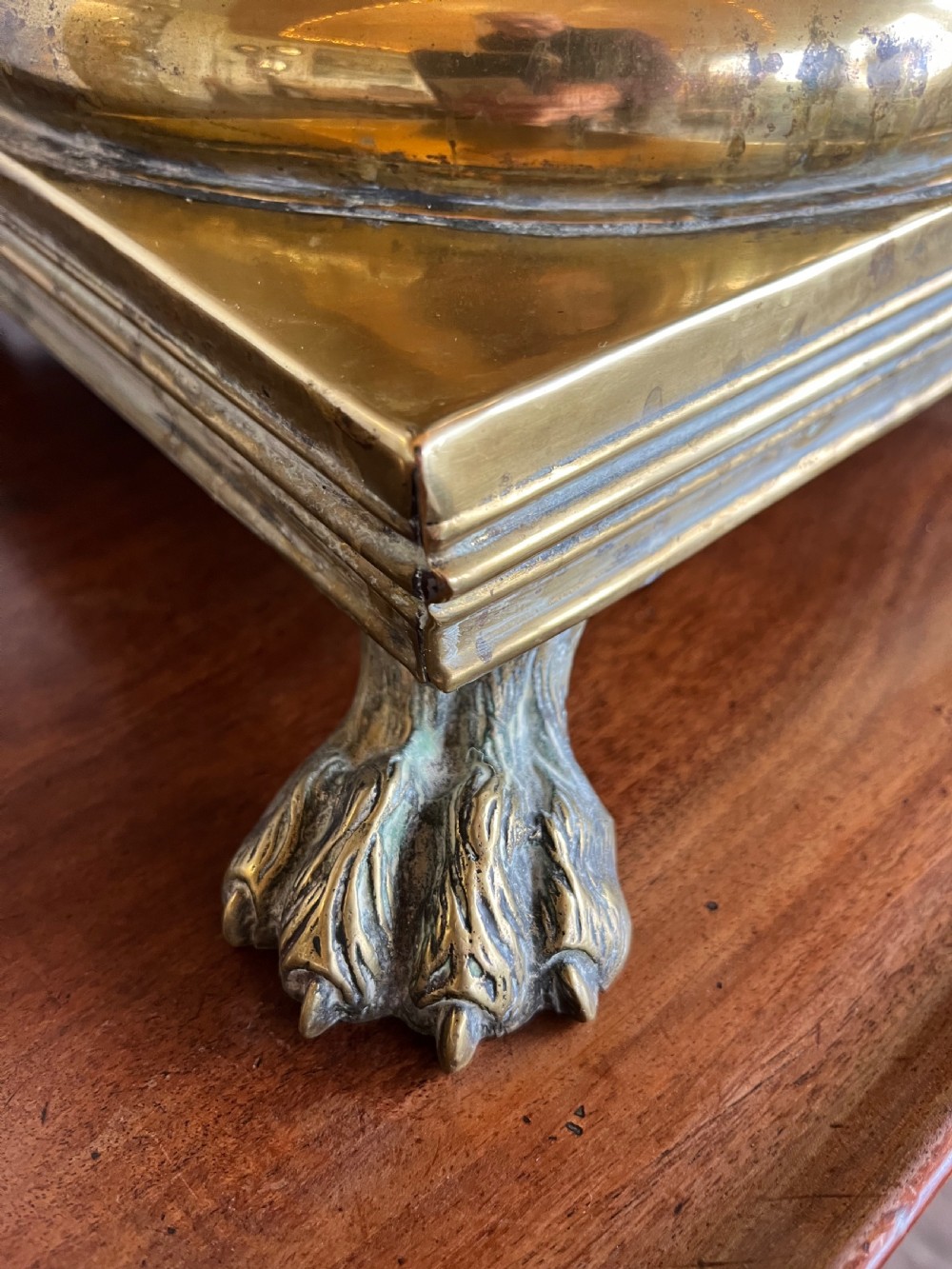 Large brass jardiniere  View VI