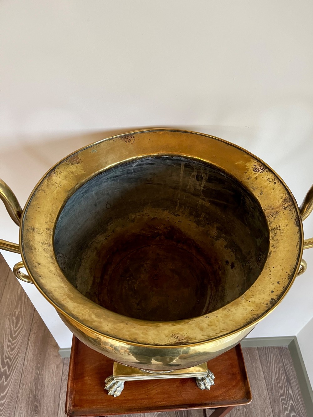 Large brass jardiniere  View IX