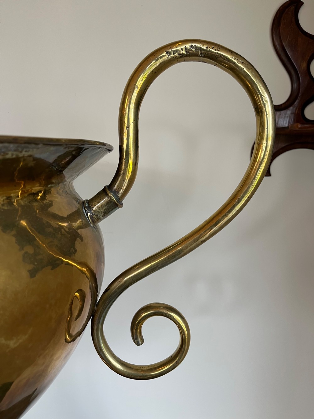 Large brass jardiniere  View X