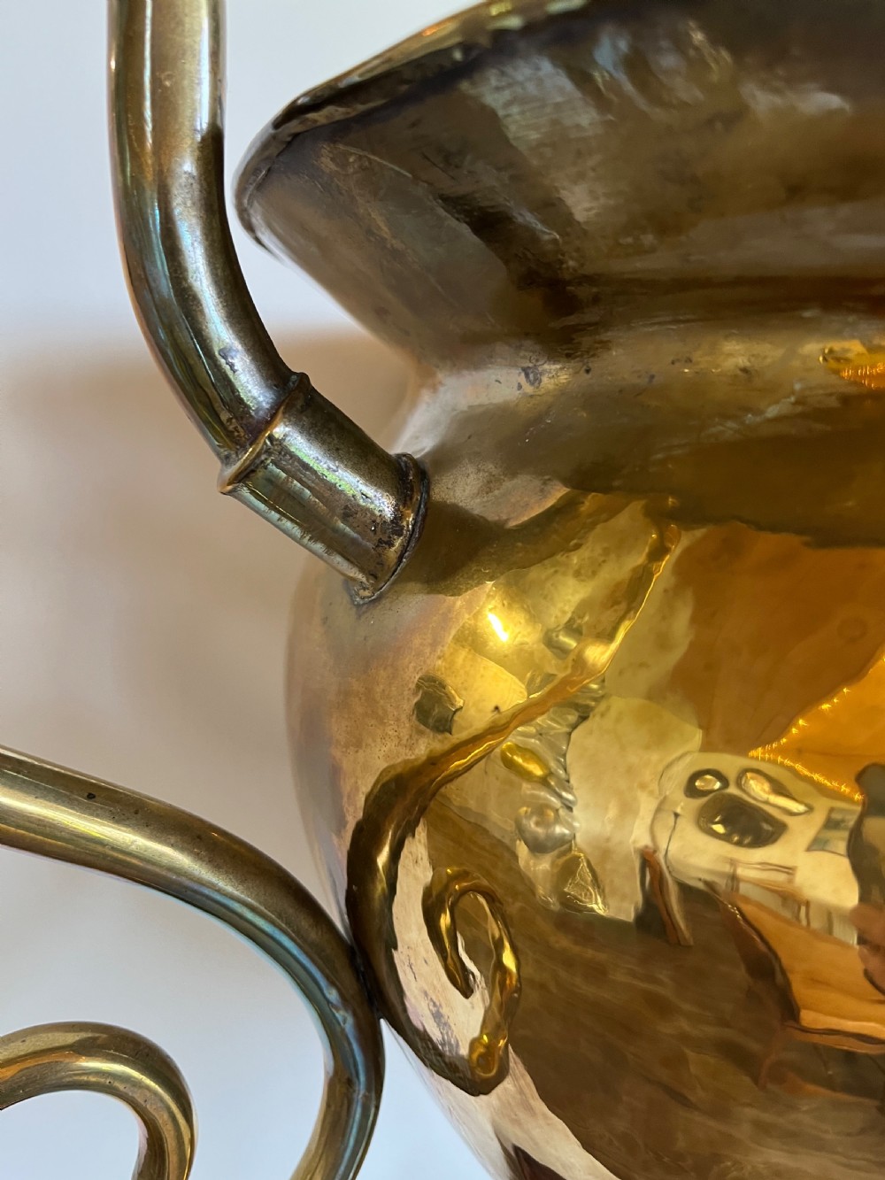 Large brass jardiniere  View XIII